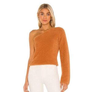 *SOLD* MAJORELLE Off-Shoulder Rust Sweater